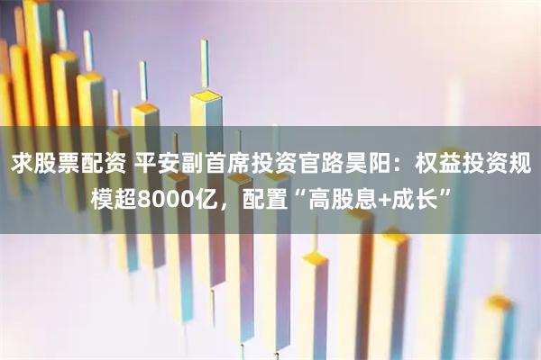 求股票配资 平安副首席投资官路昊阳：权益投资规模超8000亿，配置“高股息+成长”